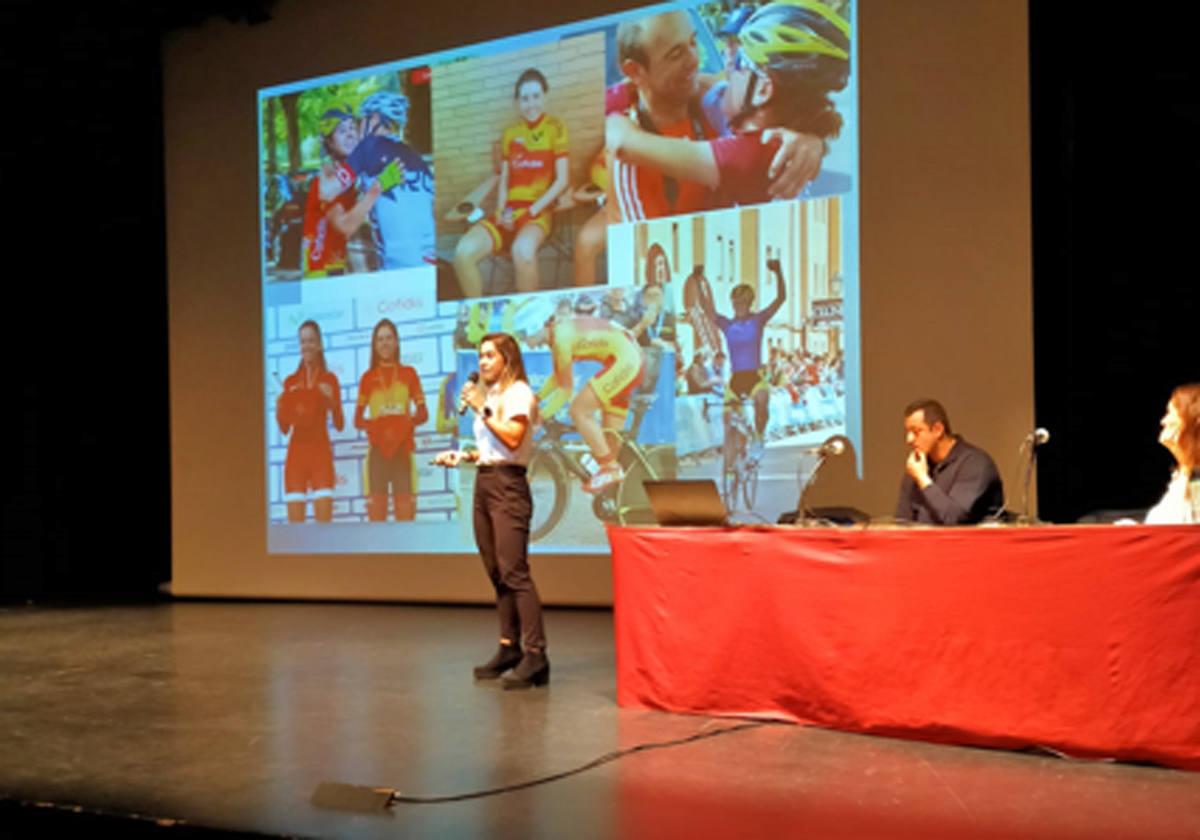 Sara Martín, durante su intervención.