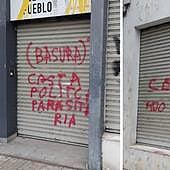 La sede del PSOE de Burgos amanece con pintadas e insultos