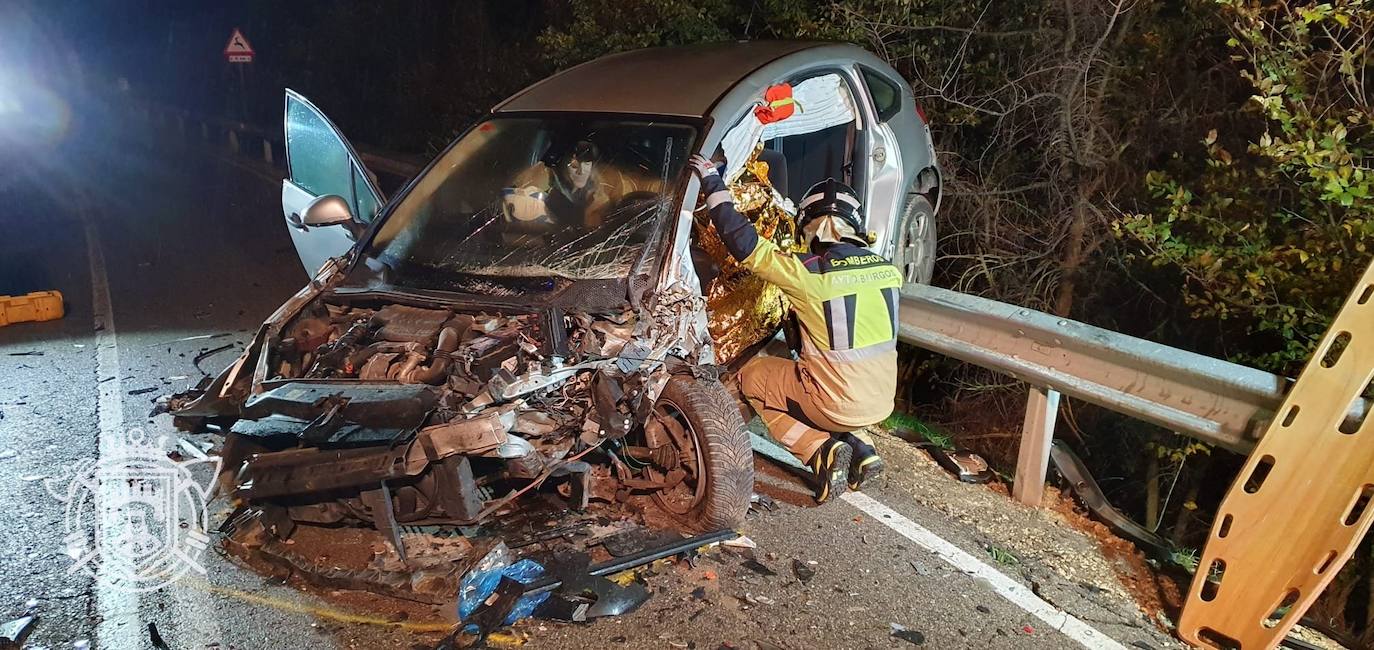 El accidente en Cardeñadijo, en imágenes