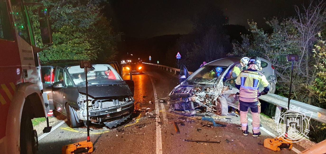 El accidente en Cardeñadijo, en imágenes