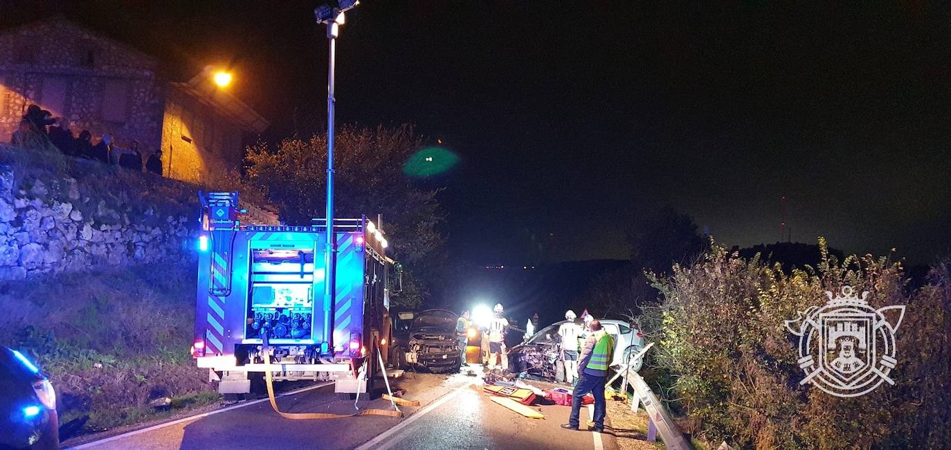 El accidente en Cardeñadijo, en imágenes