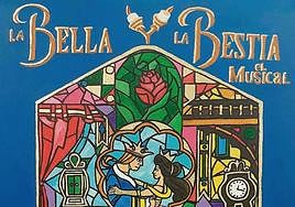 Cartel del musical 'La bella y la bestia'.