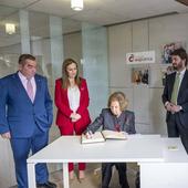 Doña Sofía visita por séptima vez la Fundación Atapuerca en su 25 aniversario