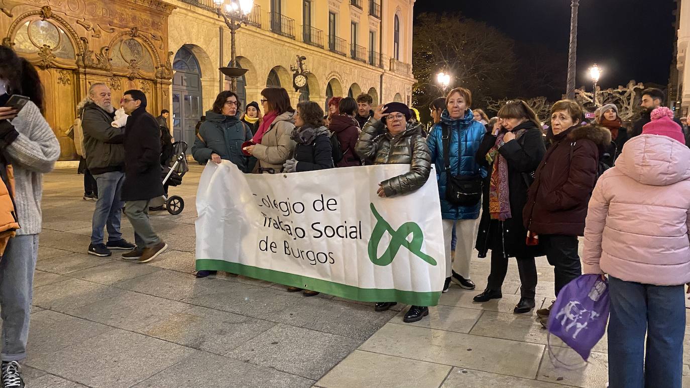 La manifestación del 25-N en Burgos, en imágenes