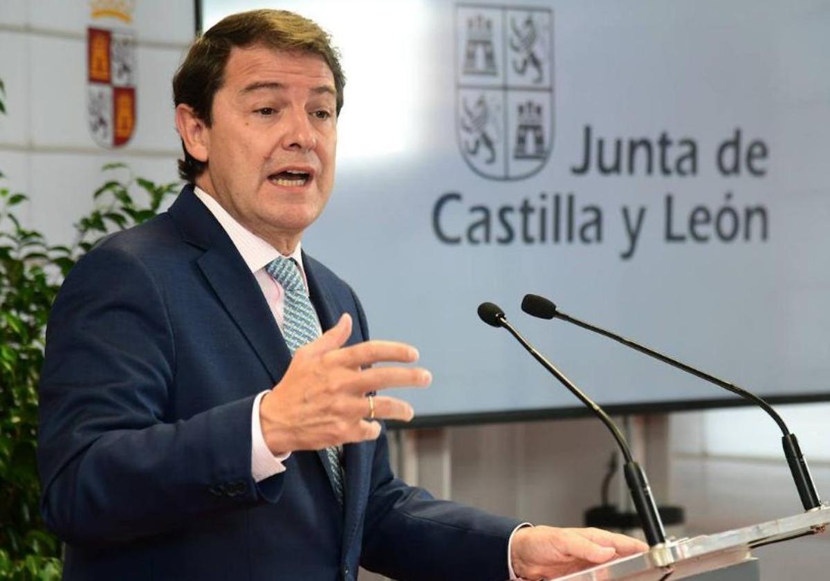 Alfonso Fernández Mañueco, presidente de la Junta de Castilla y León.