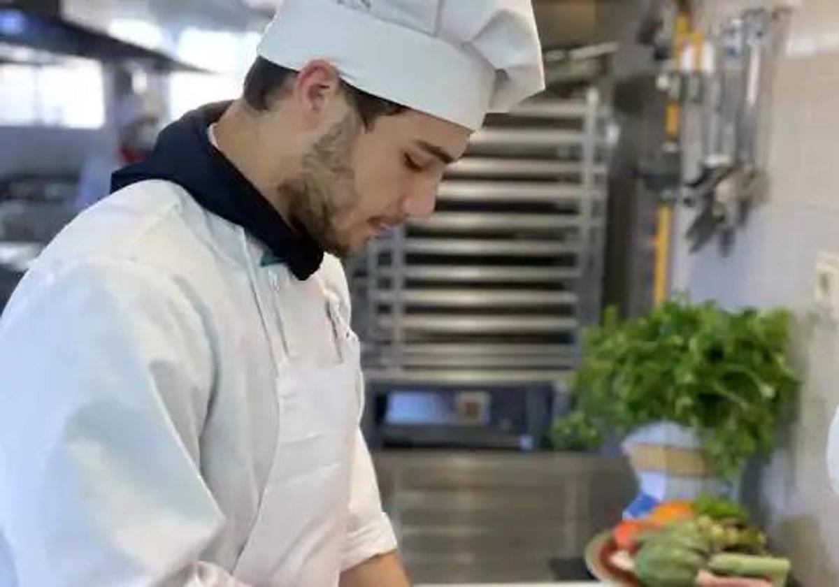 Andrés Esgueva, el arandino aspirante al Premio Promesas de la Alta Cocina.