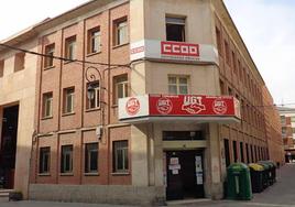 Sede de los sindicatos UGT y CCOO en Aranda de Duero.