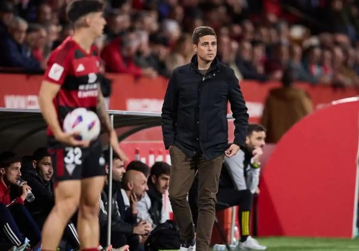 Alessio Lisci, entrenador del CD Mirandés, en una imagen de archivo.