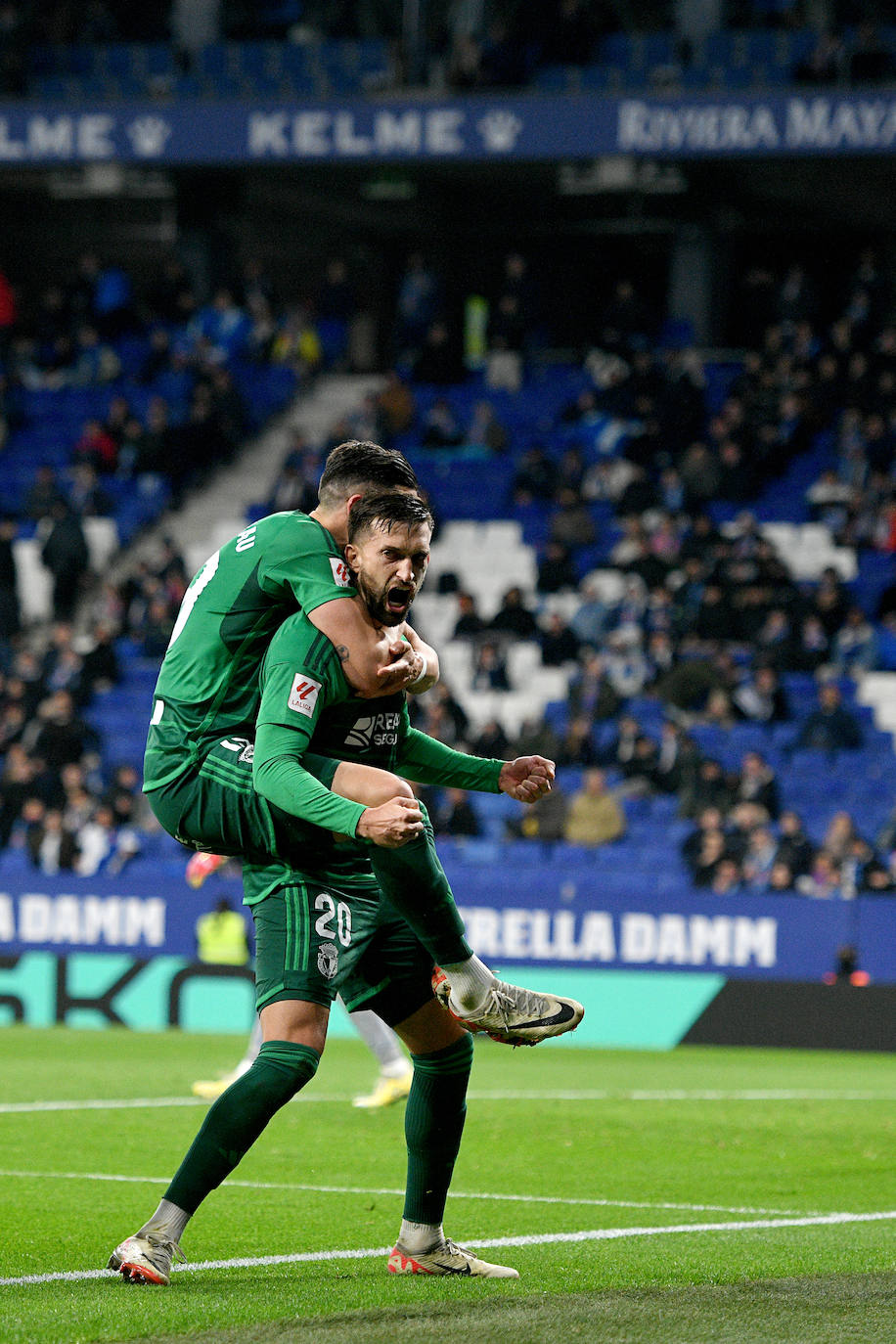 El empate entre el RCD Espanyol y el Burgos CF, en imágenes