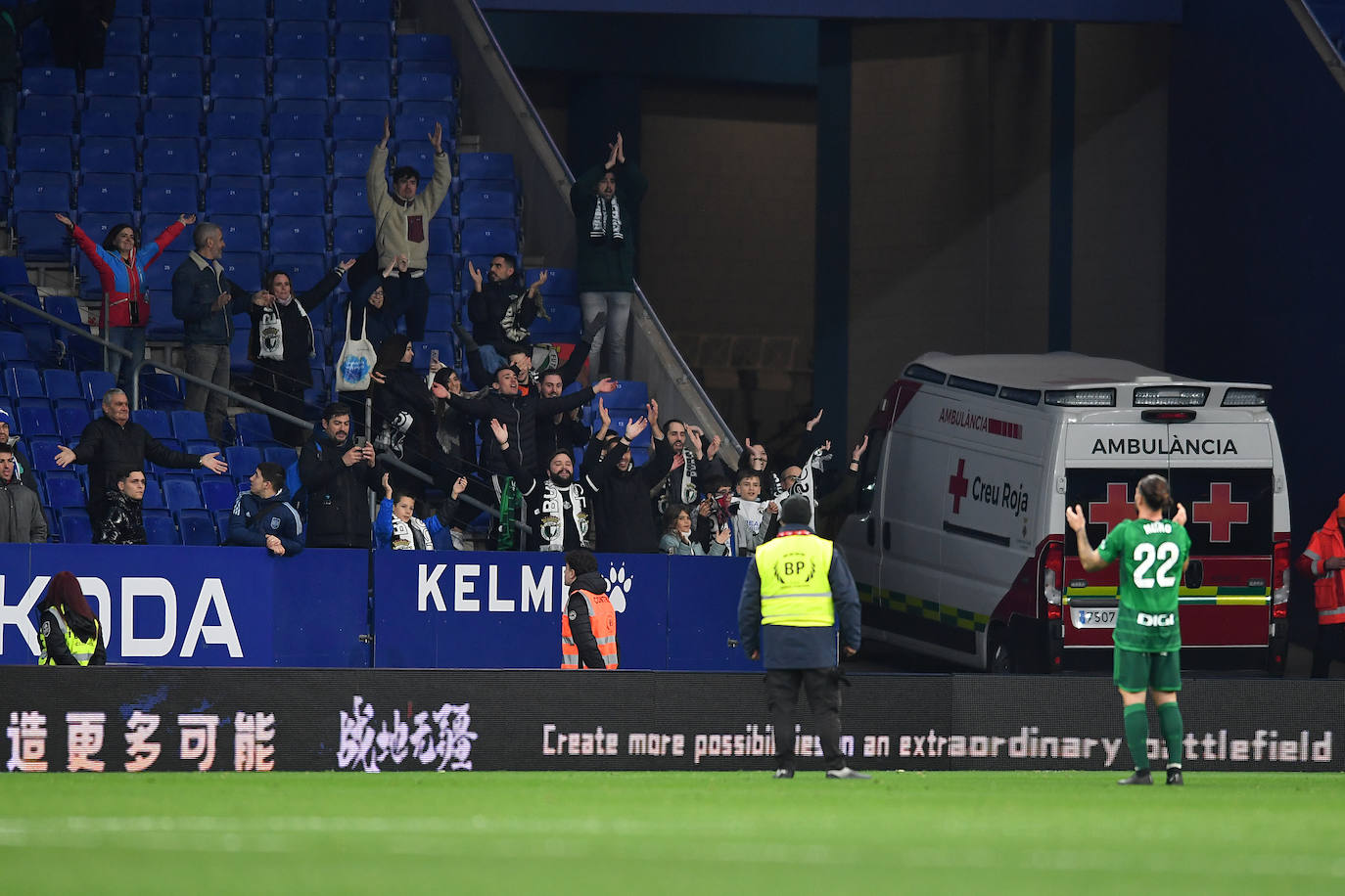 El empate entre el RCD Espanyol y el Burgos CF, en imágenes