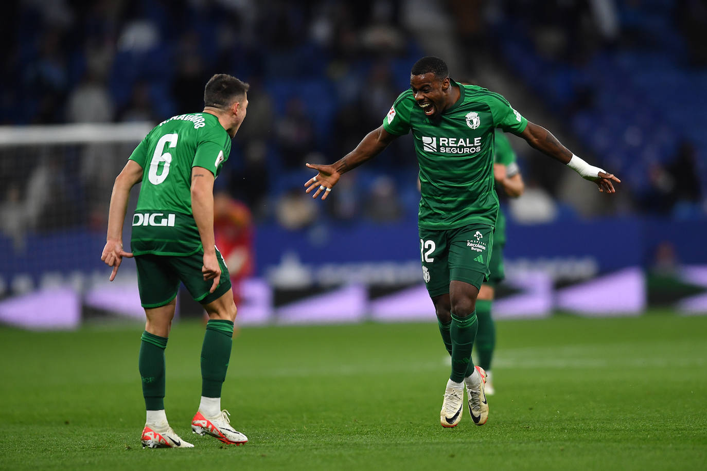 El empate entre el RCD Espanyol y el Burgos CF, en imágenes