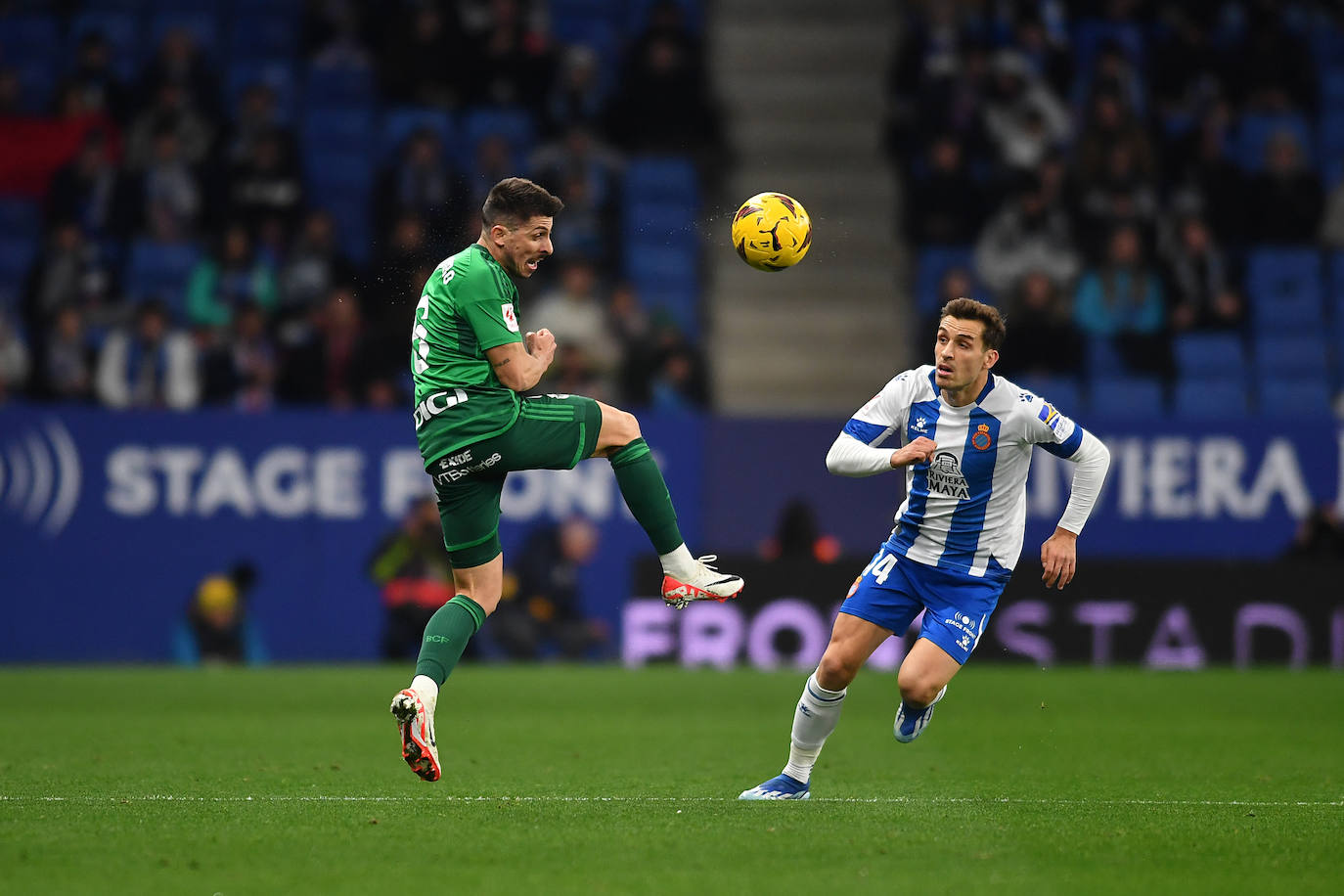 El empate entre el RCD Espanyol y el Burgos CF, en imágenes