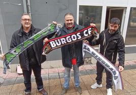 Los portavoces de los tres colectivos de la afición del Burgos mostraron «unidad».