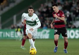 La lesión de Óscar Plano, con el balón, fue protagonista del encuentro.