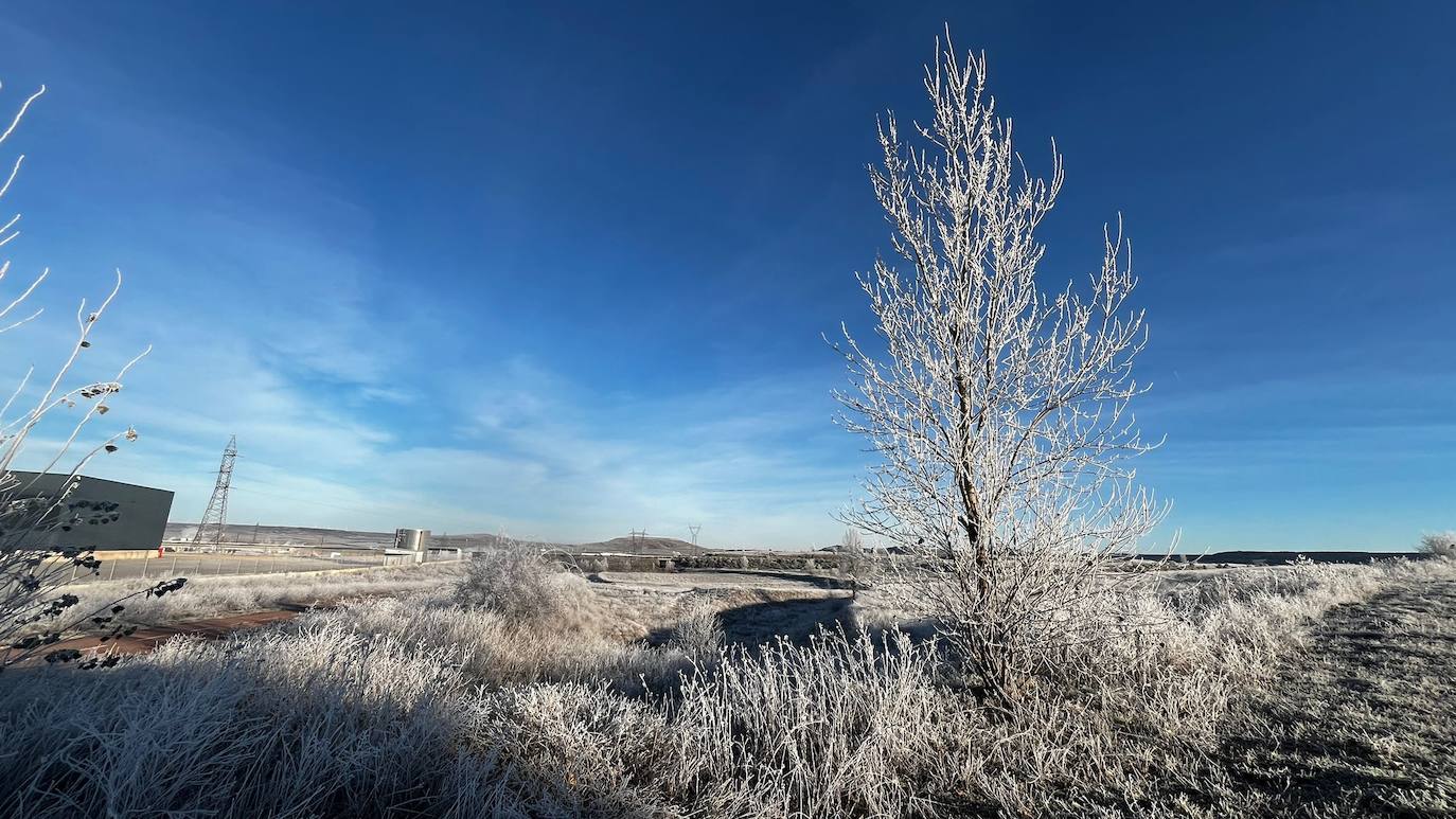 Burgos despierta blanca con una nueva cencellada