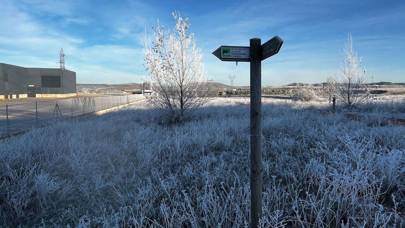 Burgos despierta blanca con una nueva cencellada