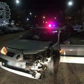 Pierde el control del coche y destroza cinco vehículos en Burgos