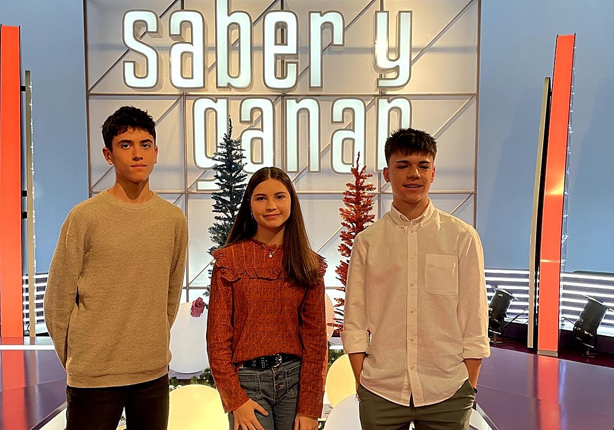 Alumnos del colegio Saldaña en 'Saber y Ganar'.