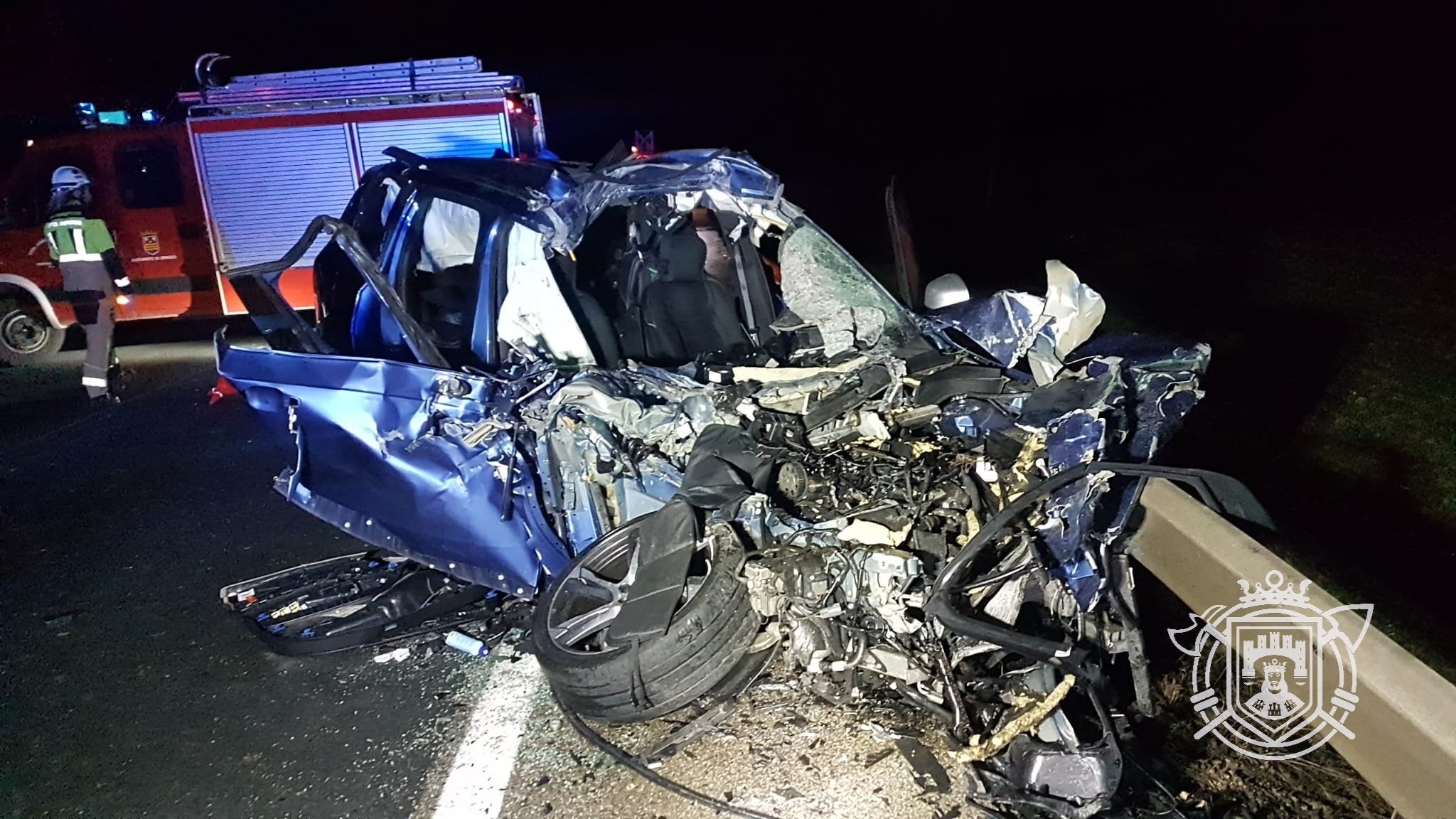 El accidente ha ocurrido en la N-120 en el término de Fresneña. 