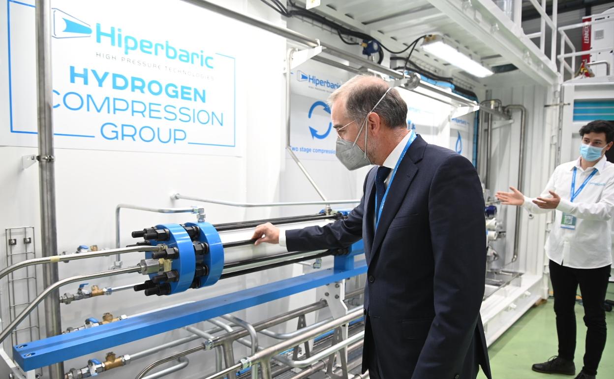 Tecnología de compresión del hidrógeno verde de Hiperbaric. 