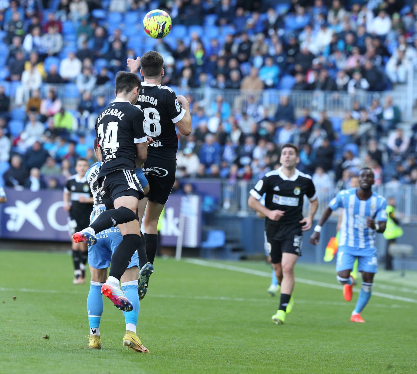 Imágenes del empate entre el Málaga CF y el Burgos CF disputado en La Rosaleda