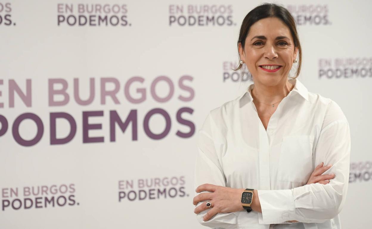 Presentación de la candidatura de Podemos a la Alcaldía del Ayuntamiento de Burgos, de cara a las elecciones del 28 de mayo. 