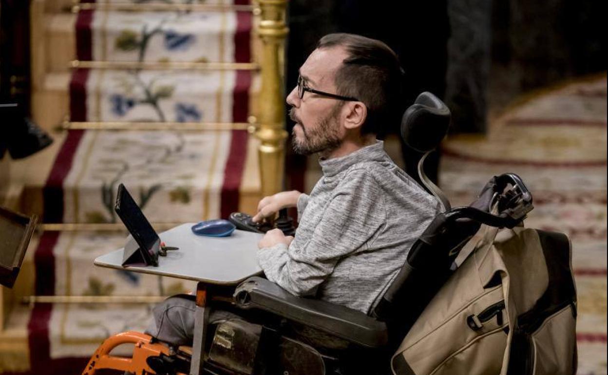 El portavoz de Unidas Podemos en el Congreso, Pablo Echenique.