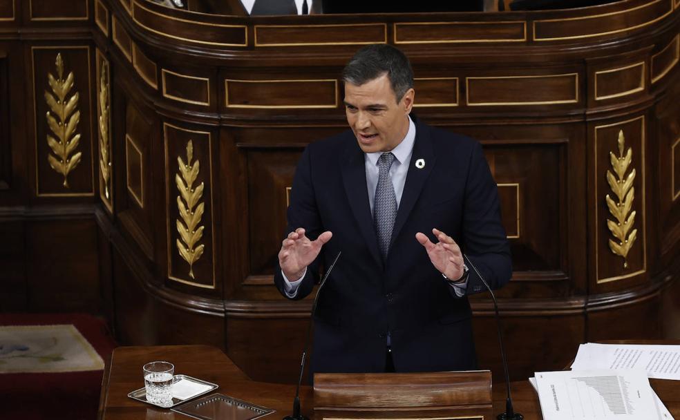 Pedro Sánchez comparece en el Congreso. 