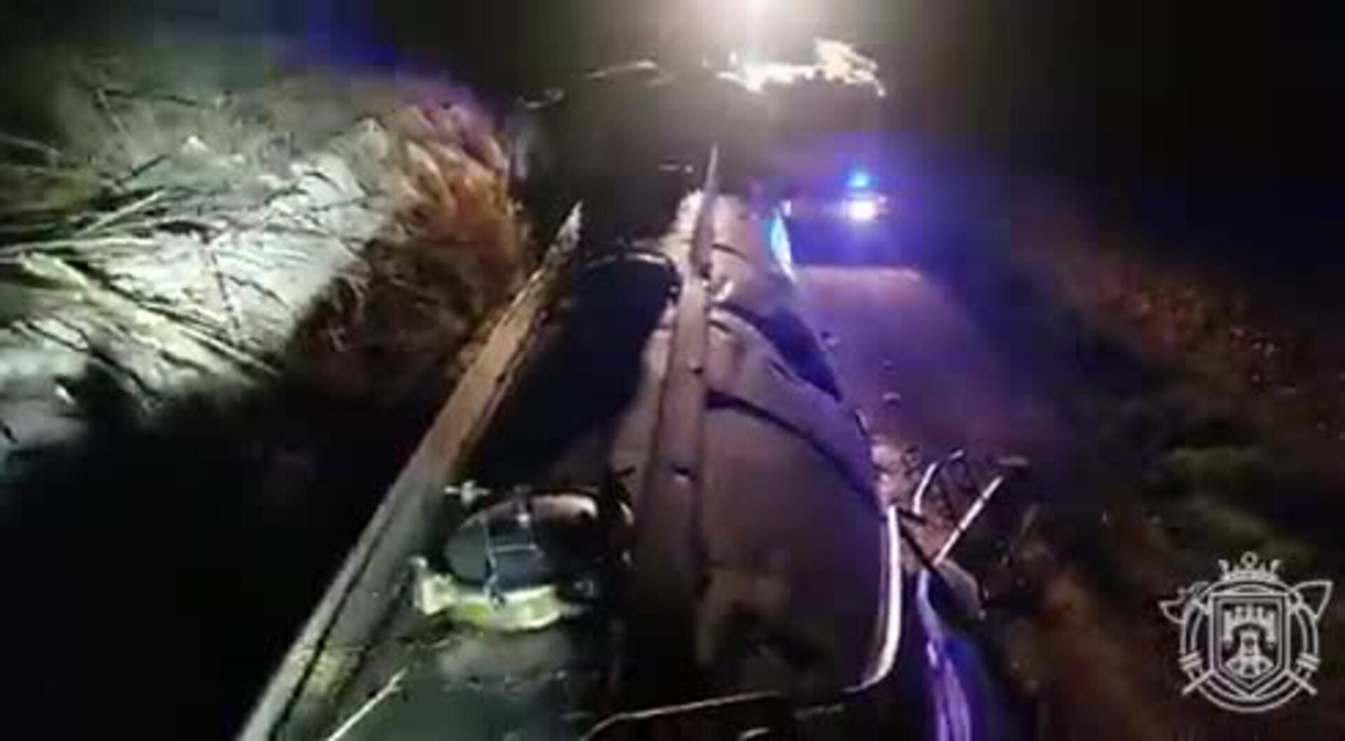 Camión accidentado en la A-62 en Burgos