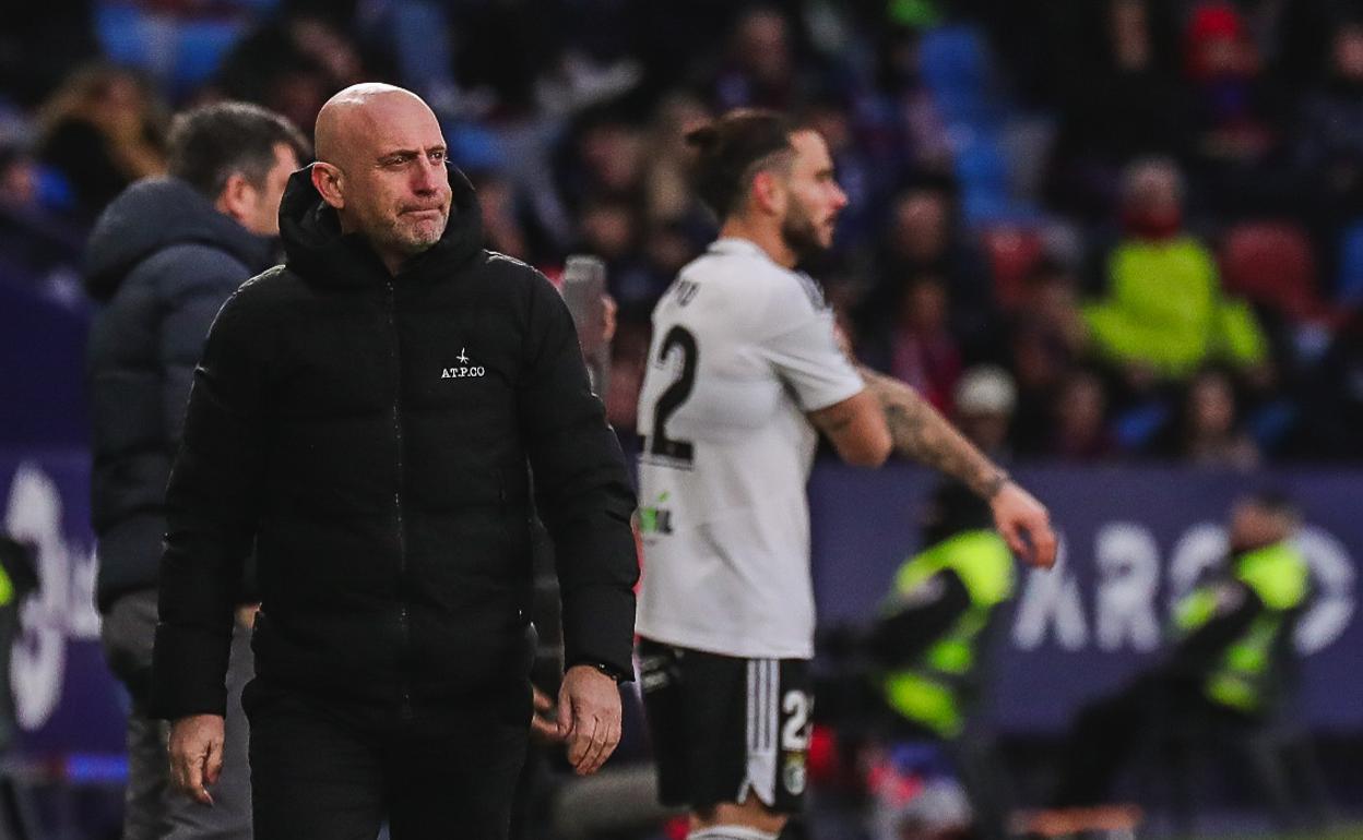 Julián Calero, en el partido frente al levante. 