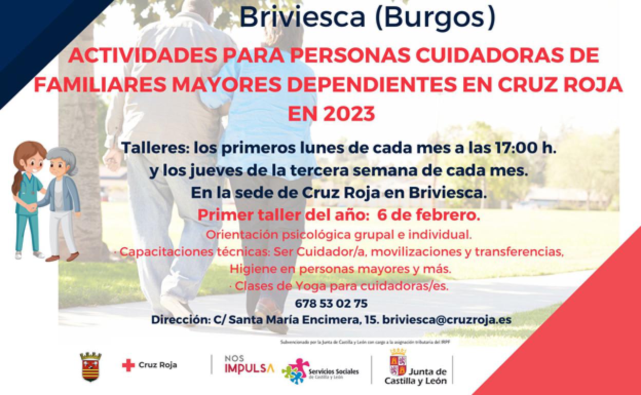 Cruz Roja lanza en Briviesca un programa de actividades para apoyar a los cuidadores de personas dependientes