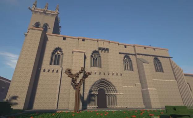 Una visita a Villegas, su iglesia y su arco conjuradero a través de Minecraft