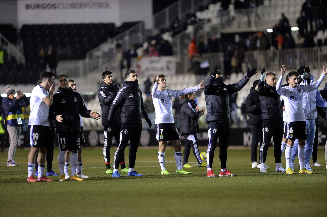Imágenes del empate entre el Burgos CF y la UD Las Palmas este lunes en El Plantío