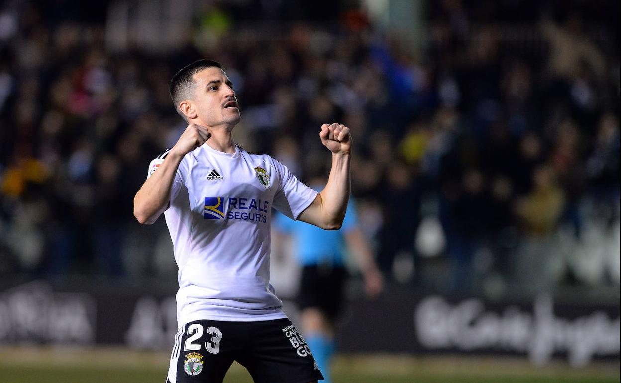 Matos celebra el gol del último encuentro.