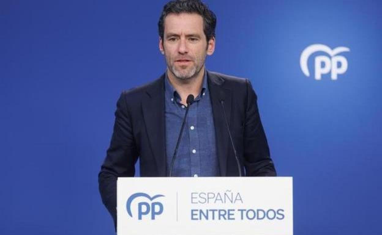 El portavoz de campaña popular, Borja Sémper.