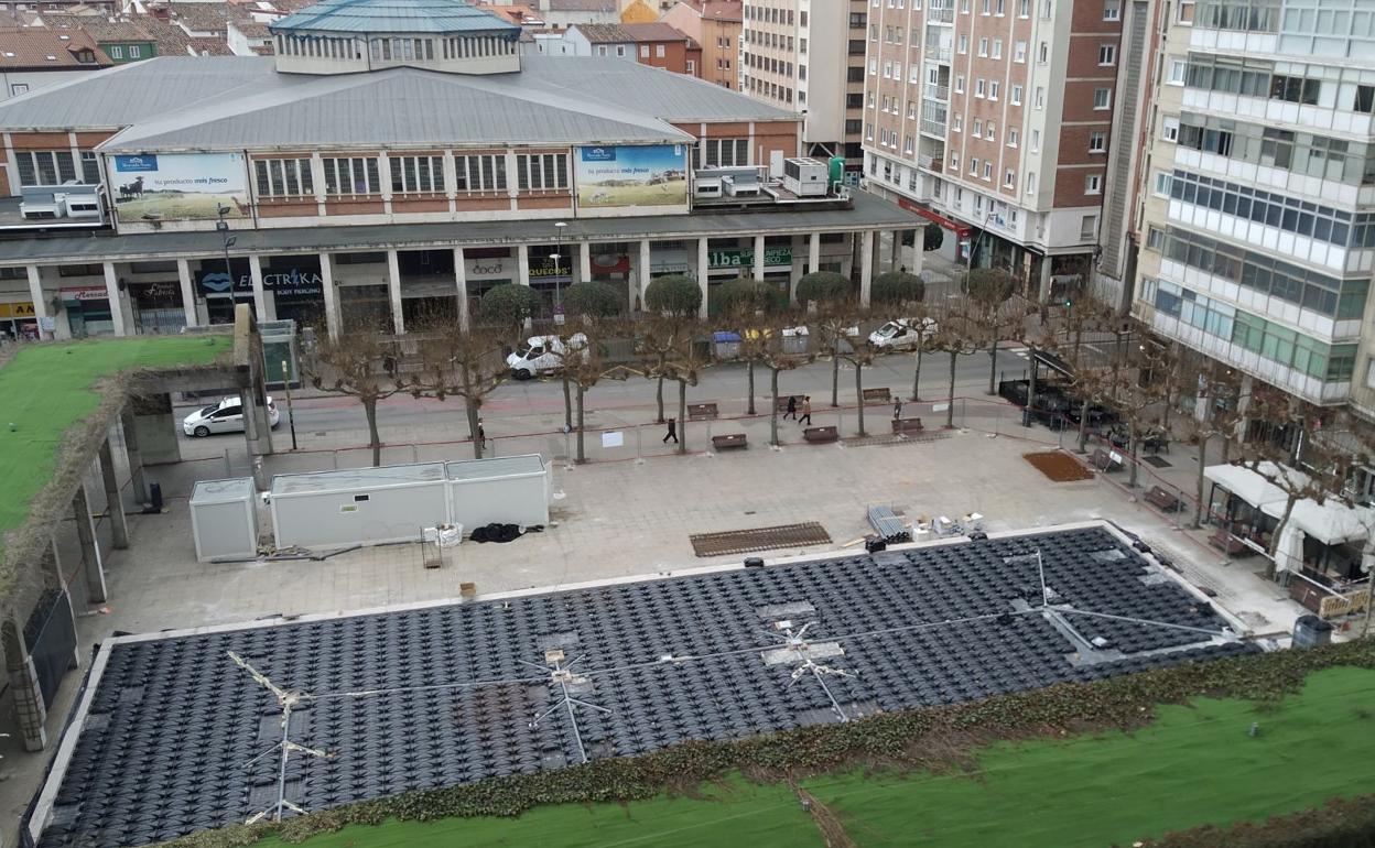 Las obras del mercado provisional ya están en marcha. 