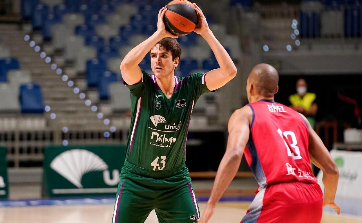 Carlos Suárez, con la camiseta de Unicaja Málaga. 