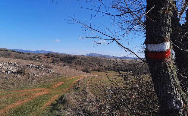 Marca de pintura Camino del Cid. 