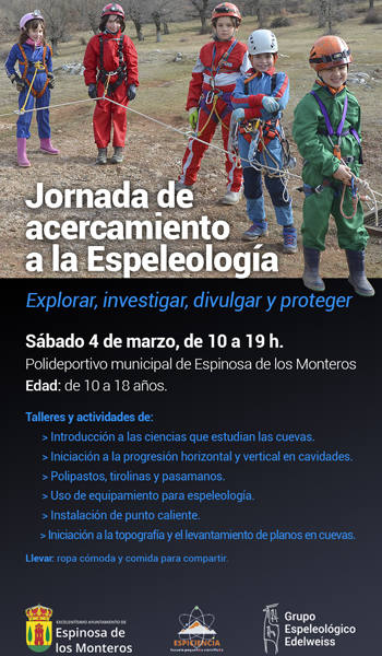 Jornada de iniciación a la espeleología con espiciencia. 