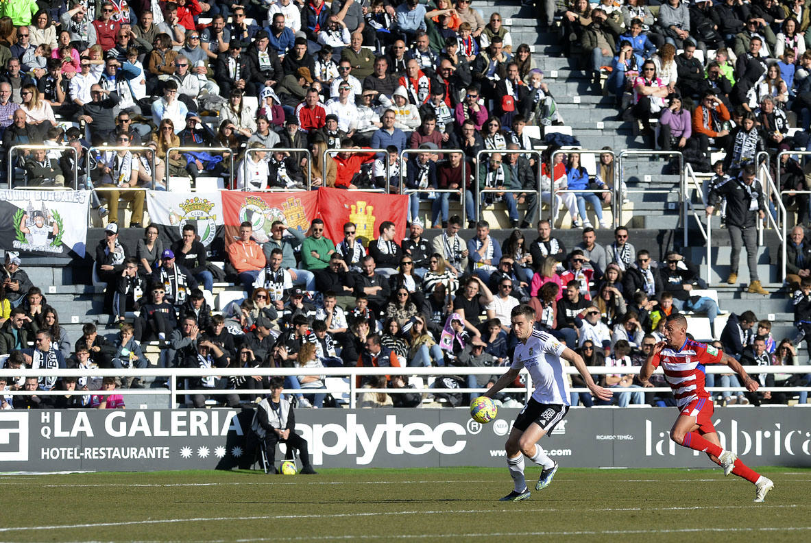 Imágenes de la derrota del Burgos CF ante el Granada CF este sábado en El Plantío