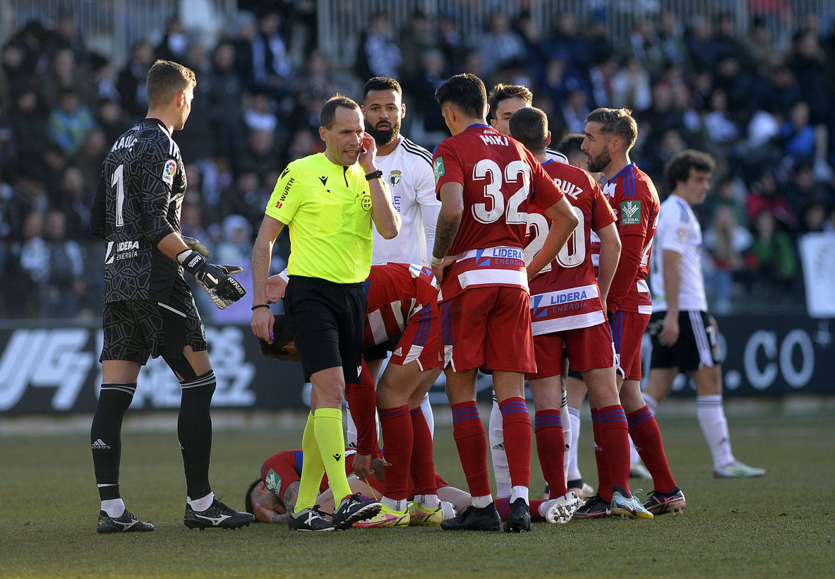 Imágenes de la derrota del Burgos CF ante el Granada CF este sábado en El Plantío