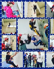 Imagen secundaria 2 - Los jóvenes de Espiciencia practicando la espeleología. 