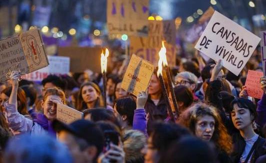 Manifestación en Barcelona. 