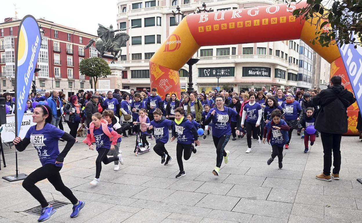 Marcha del colectivo 8M celebrada este domingo en Burgos.