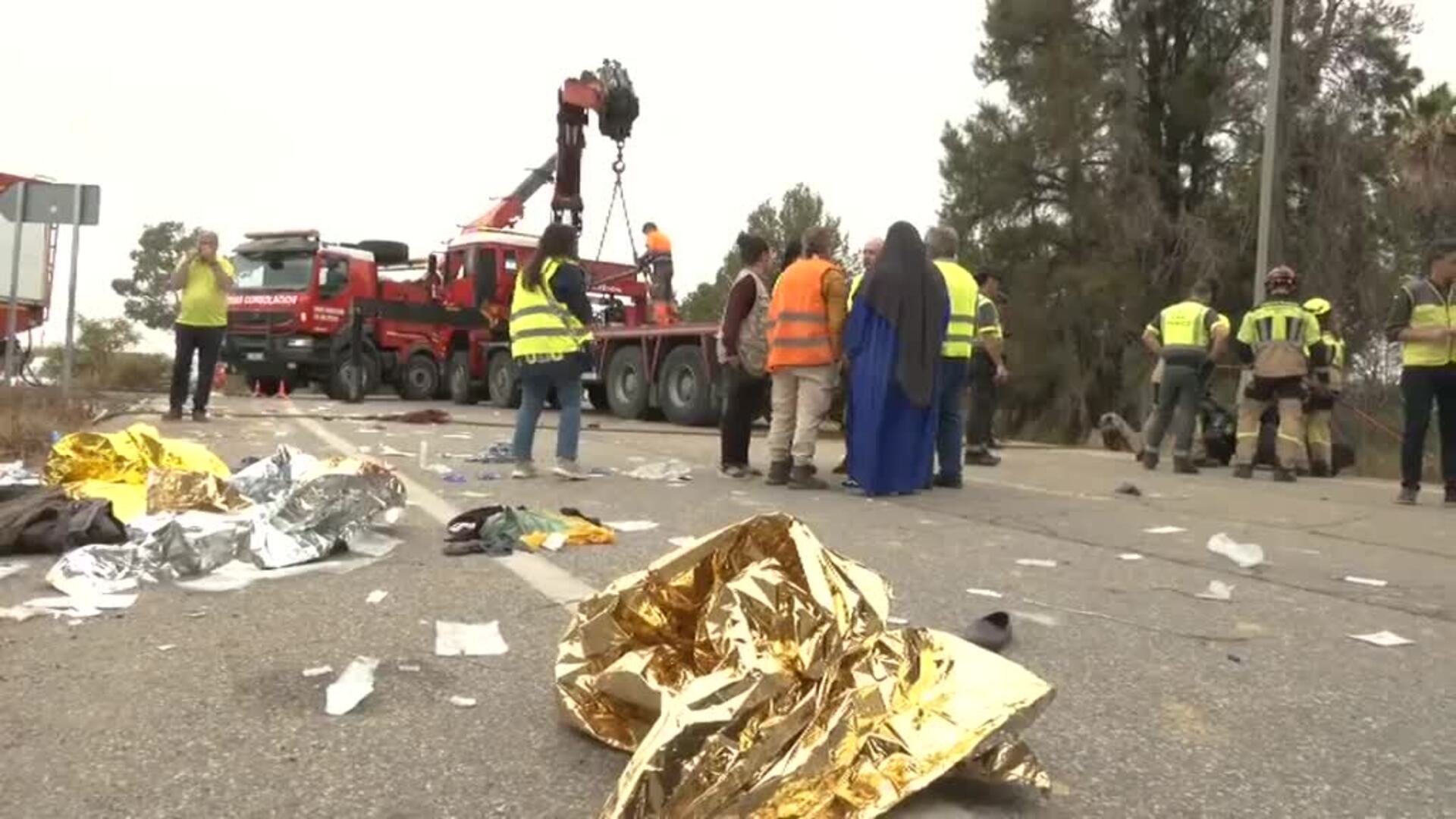 Al Menos Una Mujer Muerta Y 39 Heridas Tras El Accidente De Un Autobús En Almonte Huelva 2600