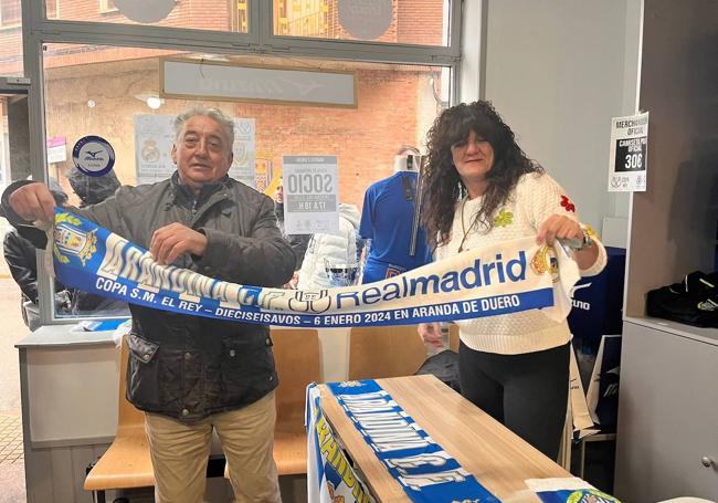 Venta de entradas y merchandising en la tienda de la Arandina CF