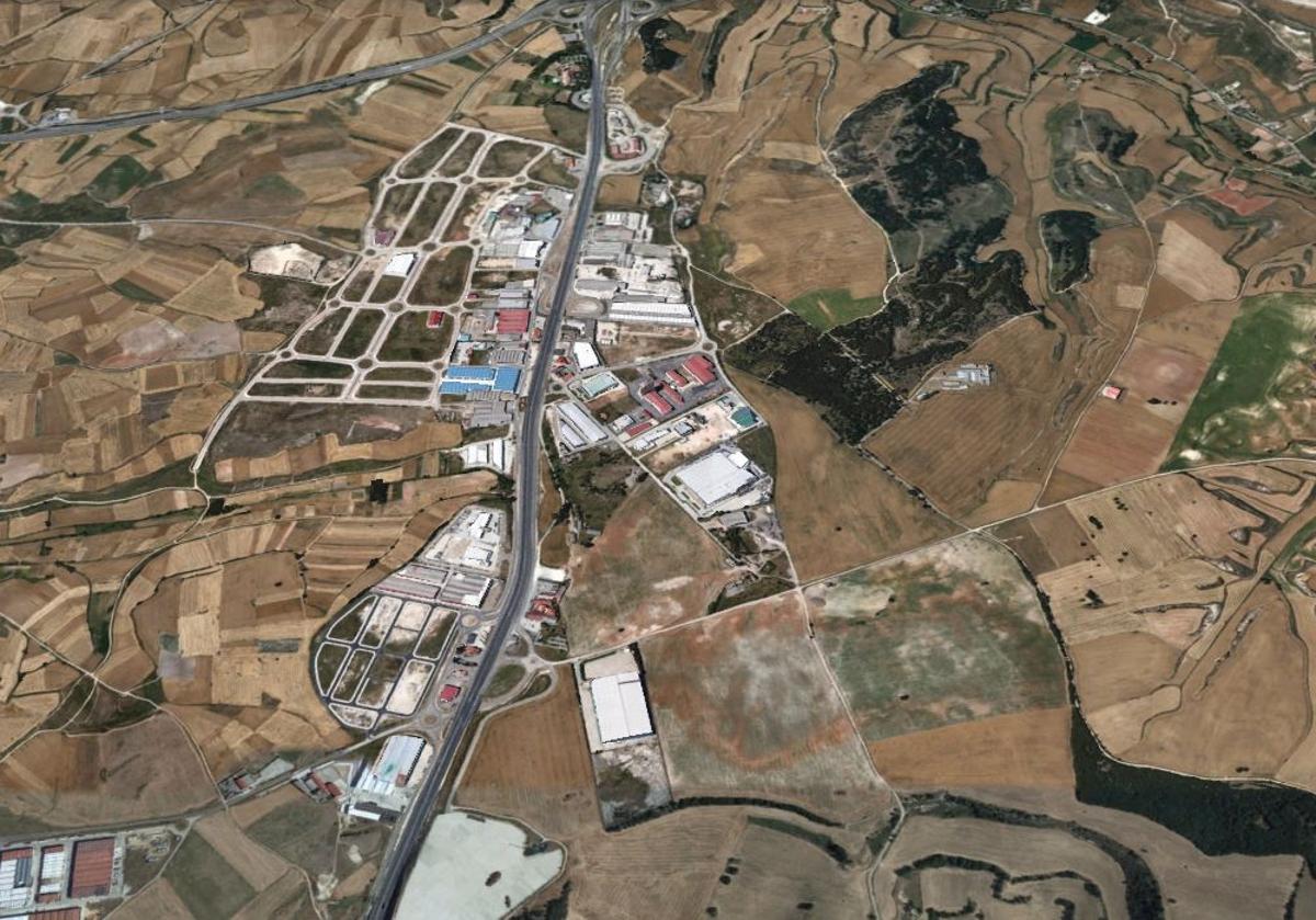 El S-22 se plantea como ampliación del área industrial del Monte de la Abadesa, al sur del casco urbano de Burgos.