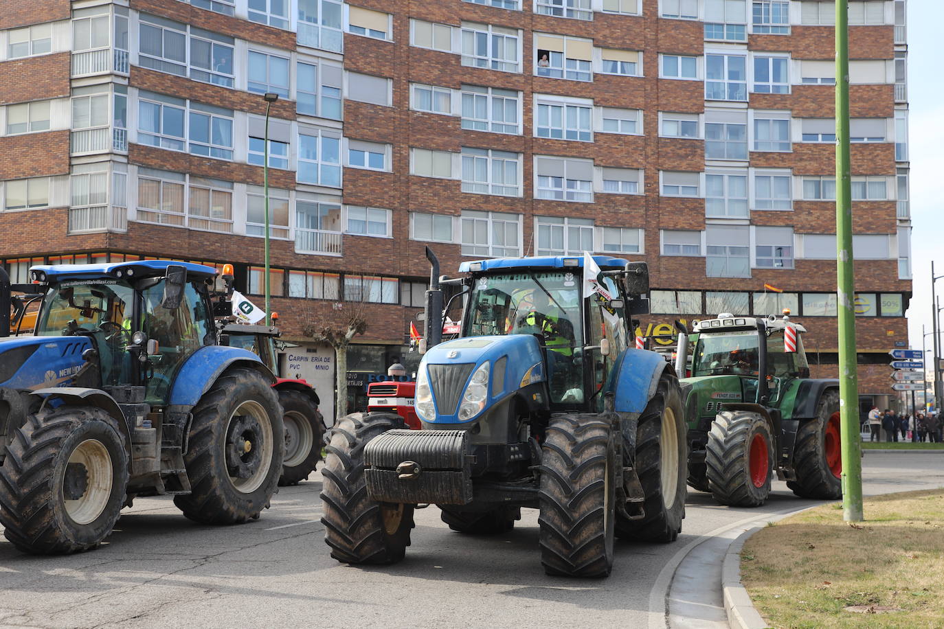 La tractorada en Burgos capital, en imágenes