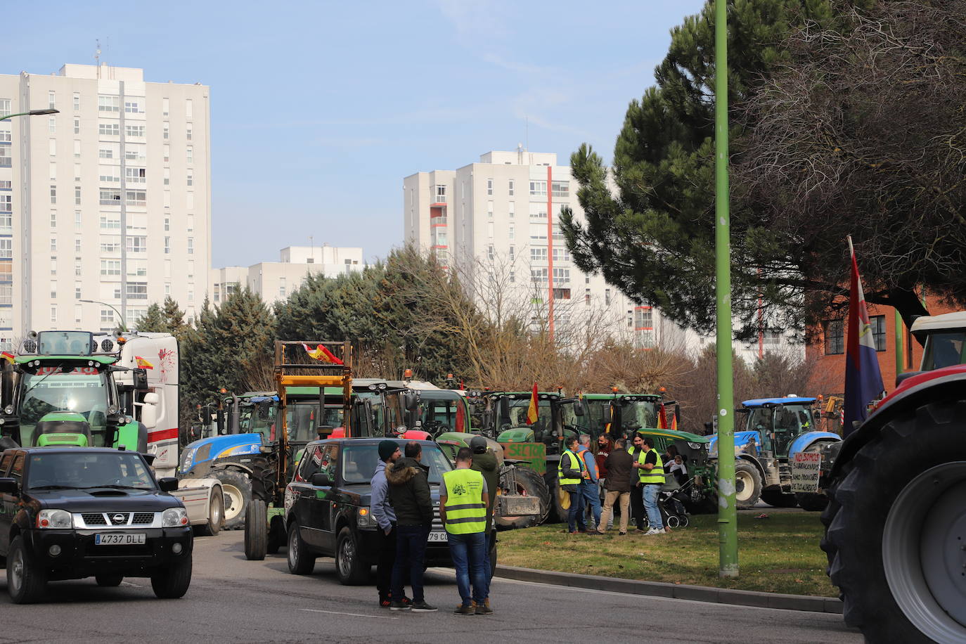 La tractorada en Burgos capital, en imágenes