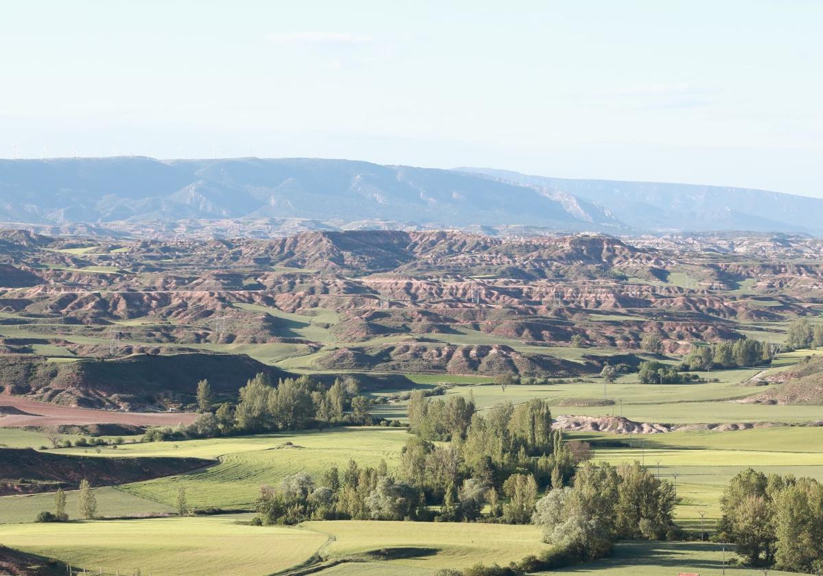 Vista del paisaje de Tobes.